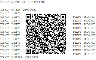 Sample of a report with inline qrcode